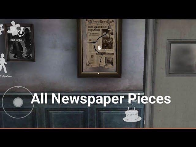 All Newspaper Pieces in Ice Scream 6 Friends