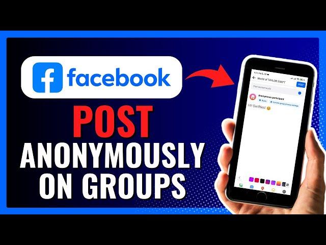 How To Post Anonymously On Facebook Groups 2024!