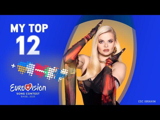  Eurovision 2025 | My Top 12 - New: 