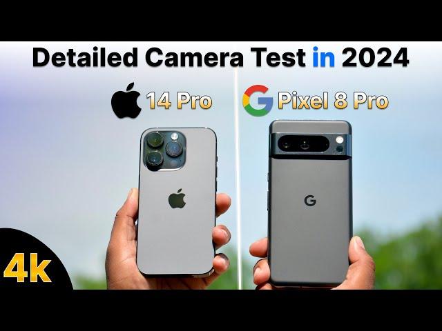 Google Pixel 8 Pro vs iPhone 14 Pro Camera Comparison in 2024| Detailed Camera Test in Hindi