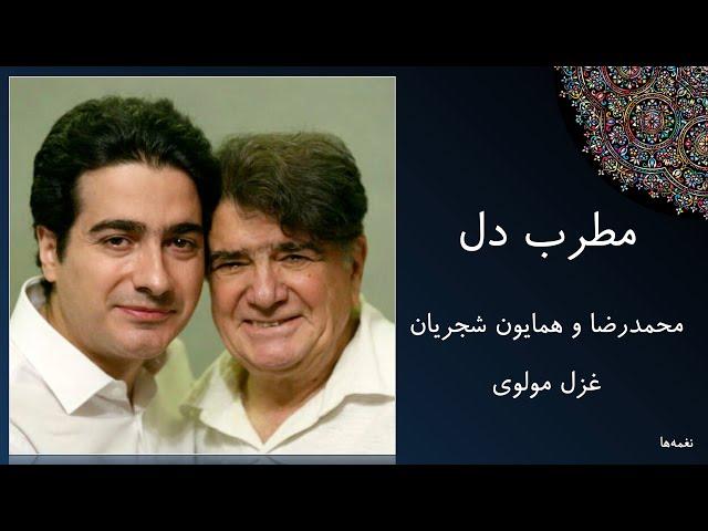 آواز محمدرضا و همایون شجریان- غزل مولوی - مطرب دل - با من صنما دل یک دله کن، گر سر ننهم آنگه گله کن