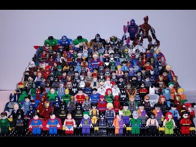 100% Complete Lego Super Heros Minifigure Collection of all 163 figures as of 1/19/2015