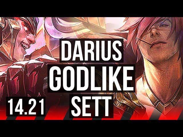 DARIUS vs SETT (TOP) | 800+ games, 13/3/6, Godlike | EUW Master | 14.21