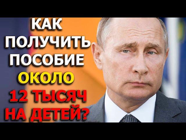 Как получить путинское пособие около 12 тысяч на детей?