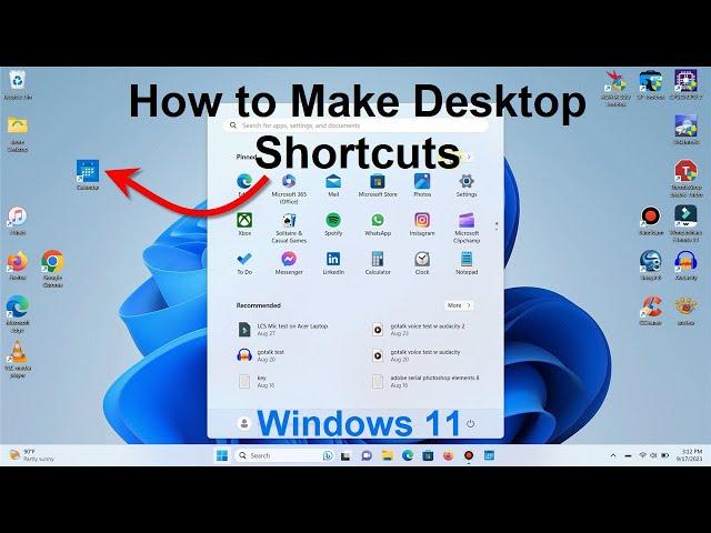 How to Make Desktop Shortcuts - Windows 11 Tutorial Tips - Free & Super Easy