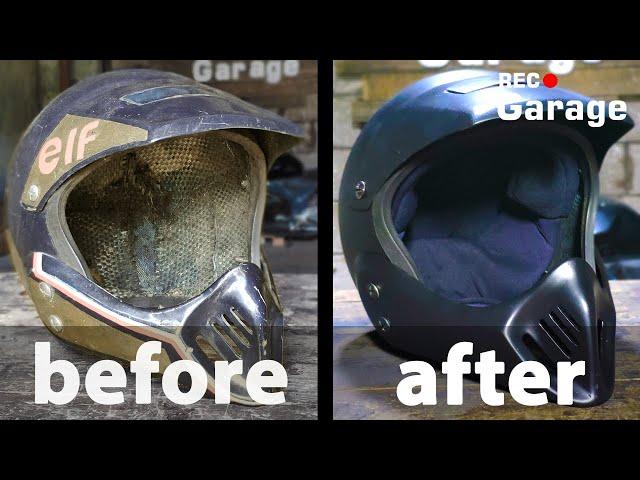 The old helmet has been restored