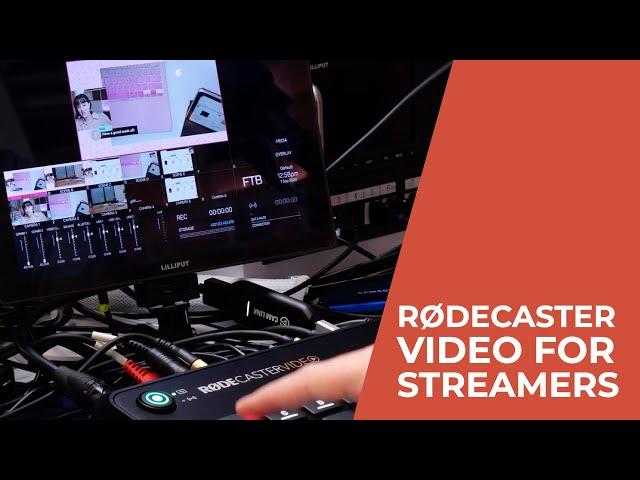 Setting up a small livestream studio with the RODECaster Video