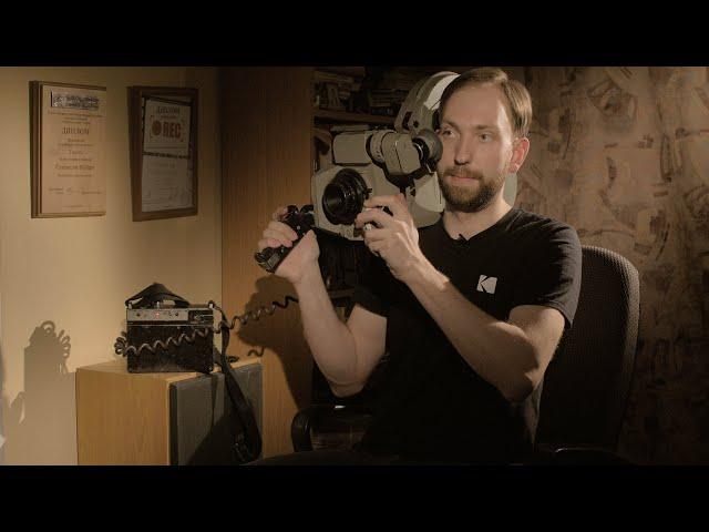 The Panorama of cameras - project about legendary old movie cameras. Kinor 35H 9KCN camera REVIEW