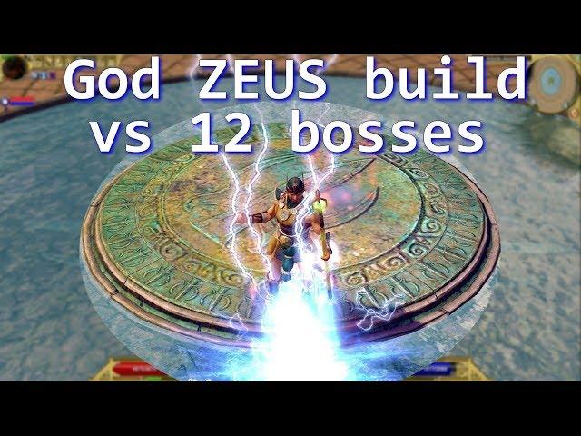 Titan Quest Atlantis| God ZEUS build VS 12 Bosses