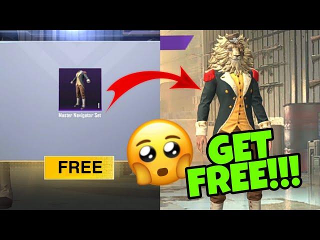 Get free Master Navigator Set in PUBG mobile lite | PUBG mobile lite