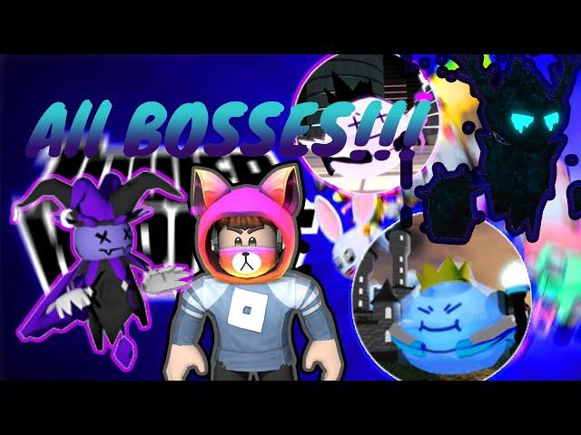 ALL BOSSES!!!!!!( NEW MAPS) Tower Heroes - Roblox