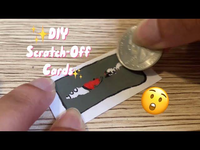 How to make Scratch off Cards at home | DIY Scratch Off