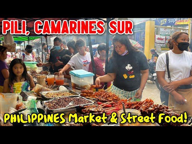 FANTASTIC STREET FOOD TOUR Around PILI, CAMARINES SUR! | Philippines Food Market & Street Foods