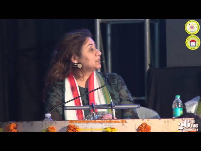 Dr. Nidhi Bhan of Canada addressing on "Past Life Regression"