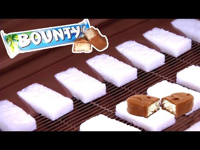 INSIDE THE FACTORY BOUNTY CHOCOLATE BAR MAKING MACHINES