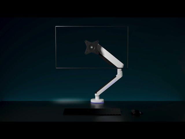 Xitrix GX- Series GXT54012U Premium Gaming Monitor Arm with RGB Lighting