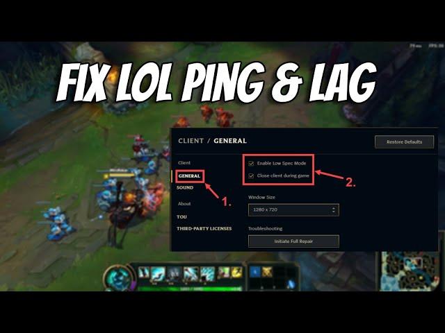 How To Fix League of Legends High Ping & Ping Spikes Get Lower Ping and input delay in LoL