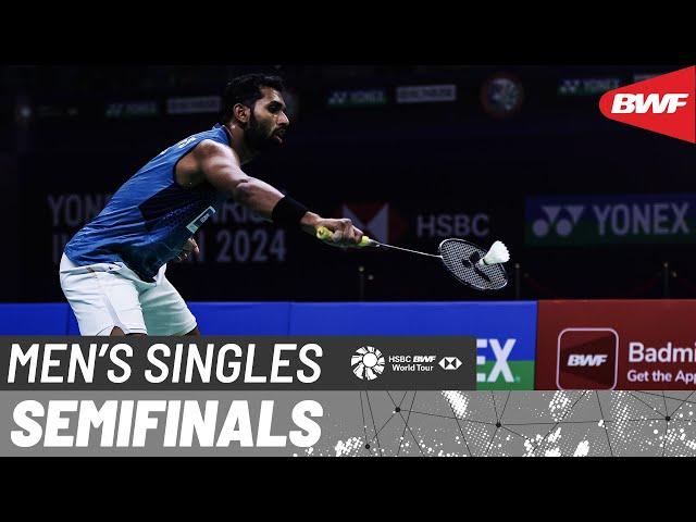 YONEX SUNRISE India Open 2024 | H. S. Prannoy (IND) [8] vs. Shi Yu Qi (CHN) [6] | SF