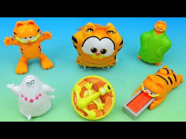 2024 THE GARFIELD MOVIE set of 6 BURGER KING COLLECTIBLES VIDEO REVIEW