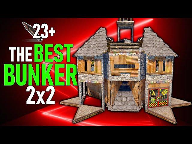 The BEST 2x2 BUNKER Solo/Duo -  Rust Base Design