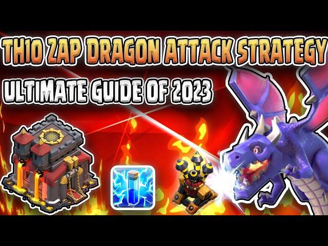 TH10 Zap Dragon Attack Strategy 2023 | Best Town Hall 10 War and Farming Strategy in Clash of Clans