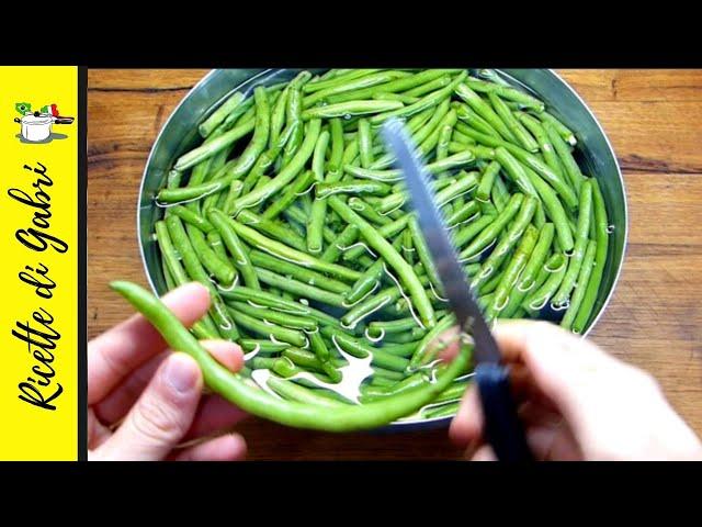 PIU' BUONI DELLE PATATE FRITTE! Contorno fagiolini veloce RICETTA FAVOLOSA DI GABRI