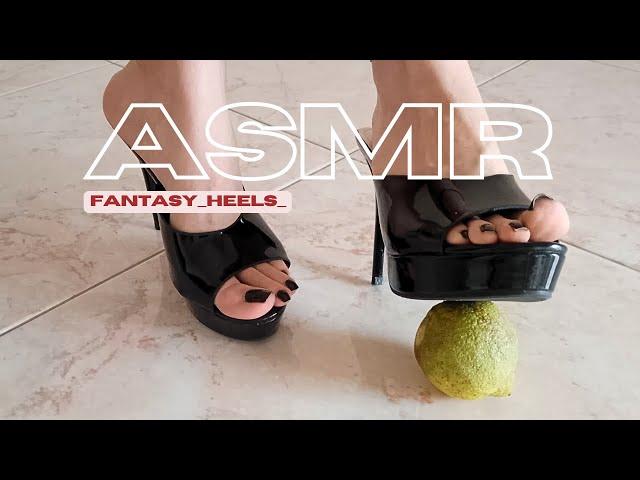 ASMR ️  Pleaser High Heels Mules | High Heels Crush A Lemon  FANTASY HEELS  