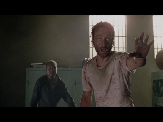 The prisoners are making trouble! They almost alarm a group of walkers