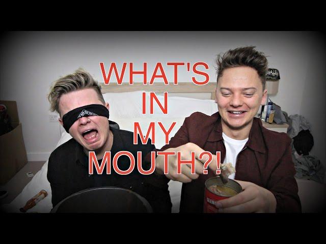 WHATS IN MY MOUTH CHALLENGE | ft. CONOR MAYNARD