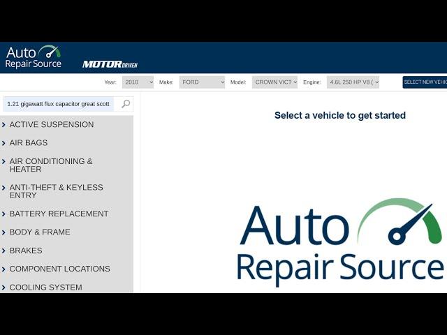 Free Auto Repair Service Manuals (need library card)