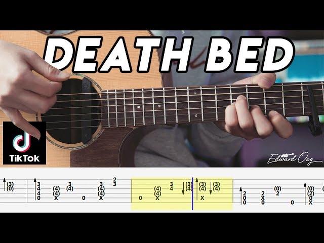 Death Bed Fingerstyle Guitar Tutorial | Free Tabs | Powfu | Arranged by Edward Ong