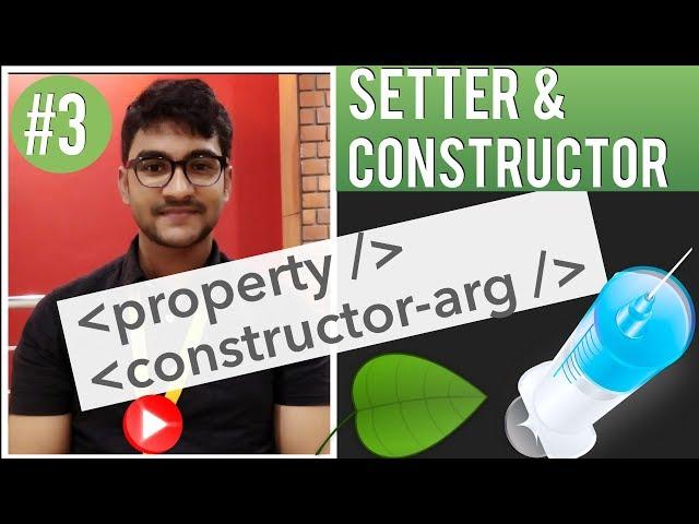 Setter & Constructor Injection in SPRING : Injecting literal values | DEPENDENCY injection in spring