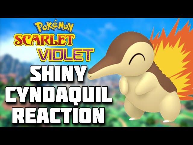 SHINY CYNDAQUIL FULL REACTION! Pokemon Scarlet and Violet Shiny Highlight! #shinypokemon