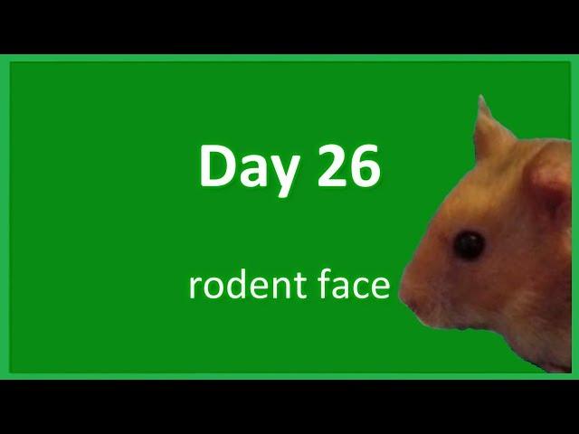 Day 26: Rodent Face