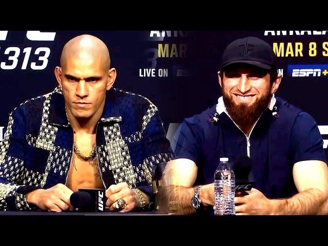 Alex Pereira gets ANGRY...Reporter DISRESPECTS Pereira (UFC 313 Press Conference Reaction)