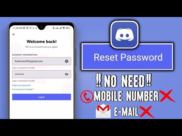 How To Reset Discord Account without Email or Phone Number | Recover Discord Account