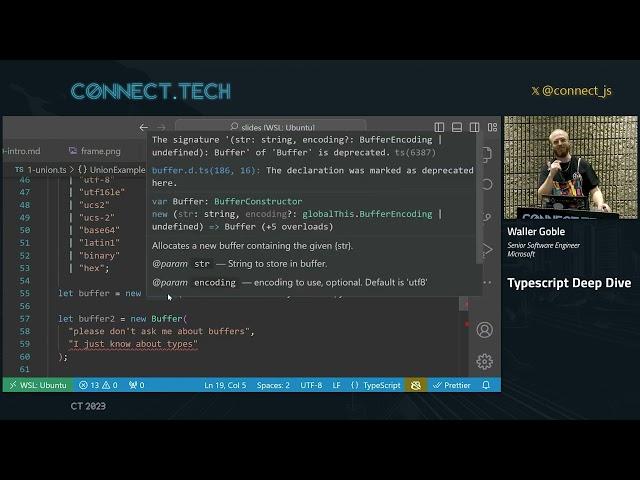 Connect Tech 2023   Typescript Deep Dive   Waller Goble