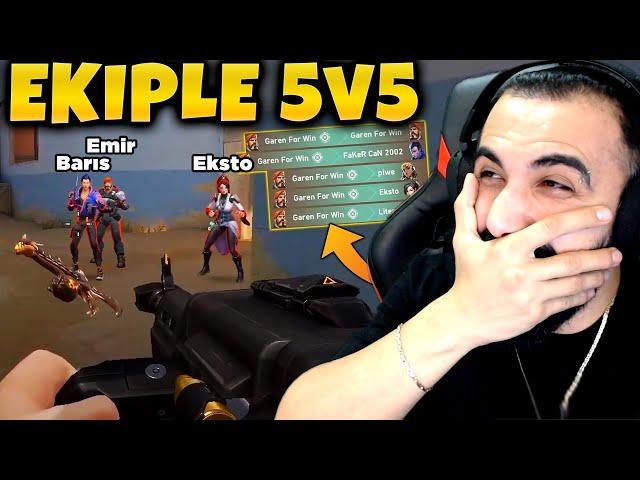 EKİPLE 5v5 VALORANT ATTIK!! AŞIRI EĞLENCELİ! | Barış Can