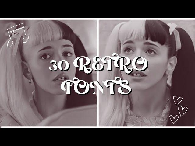 30 RETRO FONTS