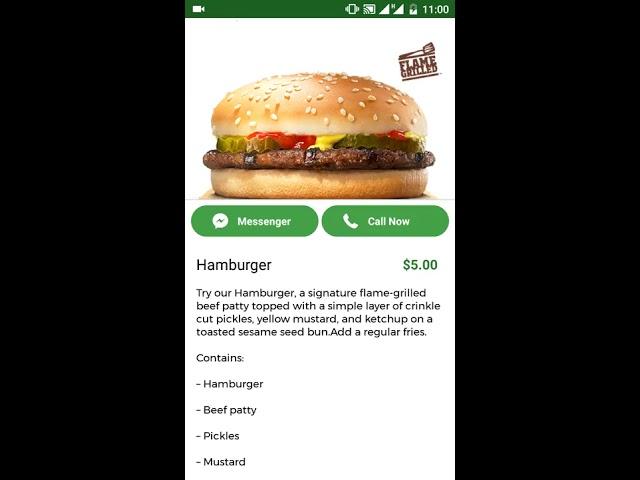 My Restaurant | A single restaurant application | Buy Android Source Code