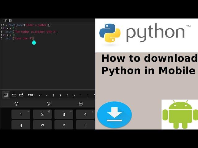 How to download python in mobile | How to run python on android