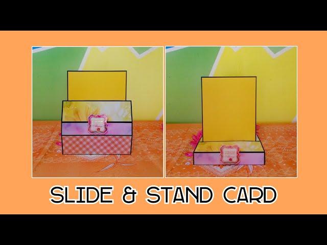 How to make Slide and Stand Card | Standing Card Tutorial