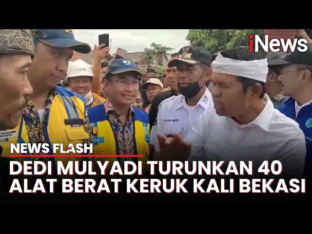 Gubernur Dedi Mulyadi Siapkan 40 Unit Alat Berat untuk Normalisasi Kali Bekasi | News Flash