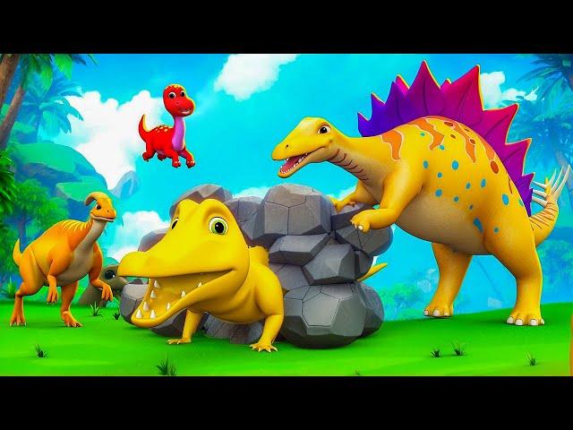 Epic Golden Crocodile Cave Rescue! Jurassic Adventure Mission to Save the Trapped Treasure!