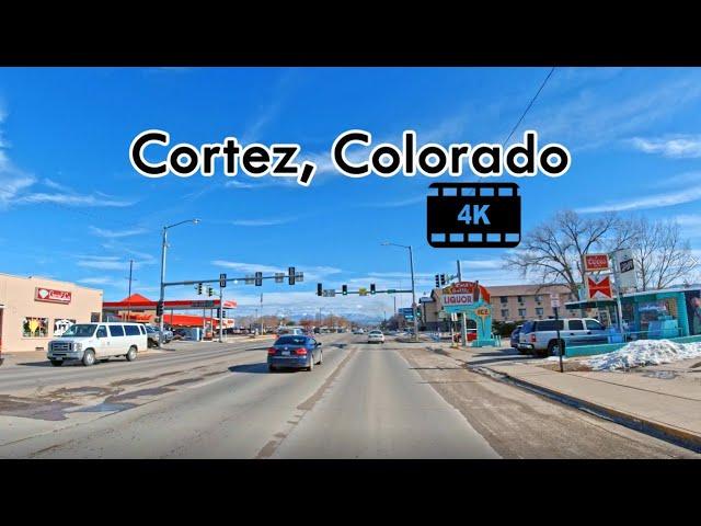 Driving in Downtown Cortez, Colorado - 4K