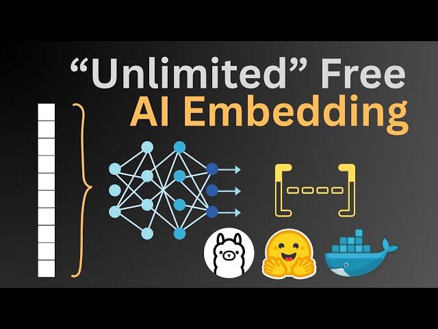 Unlimited AI Embeddings for Free | Ollama, HuggingFace, Docker, REST API Tutorial