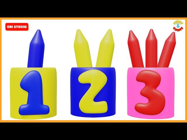 Numbers | Colors for Toddlers | Numbers for Kids | Color Names | 123 go | Preschool | Kindergarten