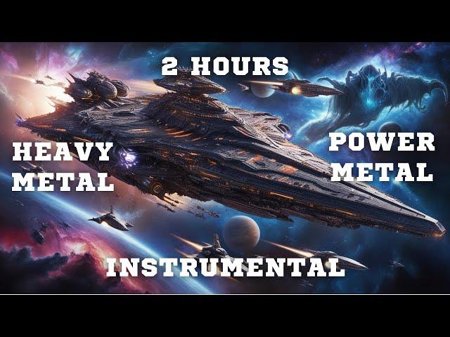 Galactic Armada: Instrumental Heavy & Power Metal Journey | 2 Hours