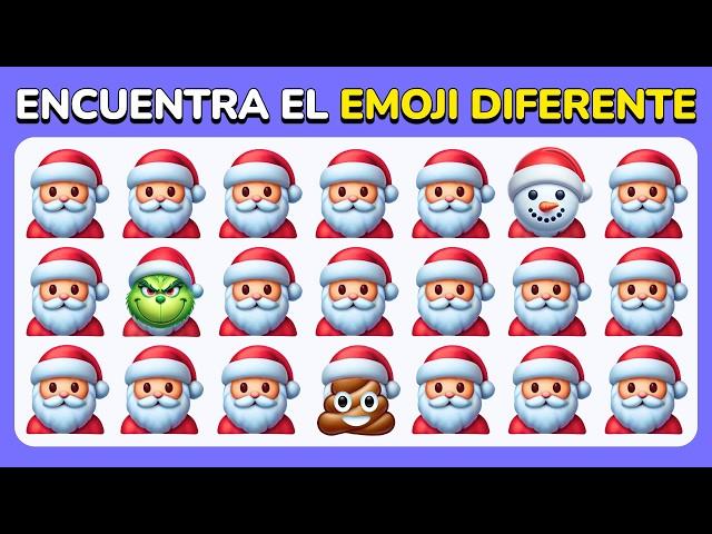 Encuentra el Diferente - Edición Navideña ️ | Fácil, Medio, Difícil, Experto - Quiz de Emojis