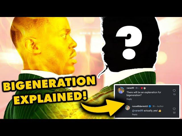 BIGENERATION EXPLAINED! WILL TENNANT RETURN? MISSY IN UNIT VAULT? RATINGS! Doctor Who News/Theories!